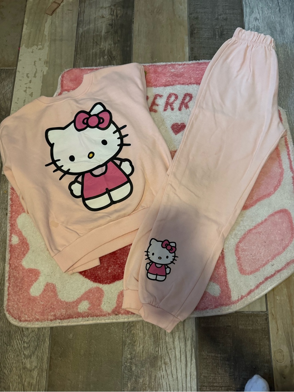 Hello Kitty Pink Kids Matching Set - Light Pink and Hot Pink